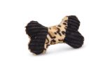 Beeztees Köpek Oyuncağı, Sesli, Kemik, Peluş, Siyah/Kahverengi, 18x13x3cm - Görsel 2