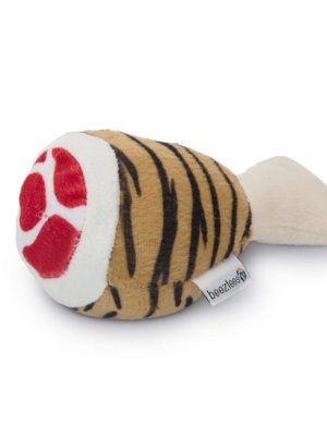 Beeztees Köpek Oyuncağı, But, Peluş, Siyha/Kahverengi, 12,5x7,5x6cm