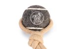 Beeztees Köpek Oyuncağı, İpli Tenis Topu, Kauçuk, Gri/Kahverengi, İp 39cm, Top 6,3cm - Görsel 3