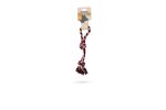 Beeztees Köpek Oyuncağı, Çift Düğümlü Diş İpi, Tutamaçlı, 25cm, 70gr - Görsel 2