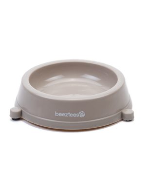 Beeztees Kedi Mama Su Kabı, Kaymaz, Plastik, Bej 17cm