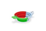 Beeztees Köpek Mama ve Su Kabı, Teleskopik, Yeşil, Silikon, 15,5cm, 750ml - Görsel 3