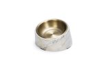 Beeztees DBL Kedi Mama Su Kabı, Paslanmaz Çelik, Bej Mermer Görünümlü, 14,5x3,3x7,6cm, 160ml - Görsel 2