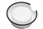 Beeztees DBL Köpek Mama Su Kabı, Mat Paslanmaz Çelik, Beyaz Mermer Görünümlü, 14cm, 160ml - Görsel 6