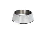 Beeztees DBL Köpek Mama Su Kabı, Mat Paslanmaz Çelik, Beyaz Mermer Görünümlü, 22cm, 700ml - Görsel 3