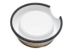 Beeztees DBL Köpek Mama Su Kabı, Mat Altın Rengi Paslanmaz Çelik, Bej Mermer Görünümlü, 14cm, 160ml - Görsel 6