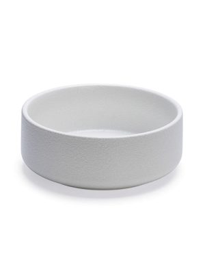 Beeztees DBL Köpek Mama Su Kabı, Seramik, Mat Beyaz, 18cm, 1200ml