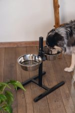 Beeztees Köpek İkili Mama Su Kabı, Ayaklı, Paslamaz Çelik, 25cm, 2x2,5L - Görsel 2