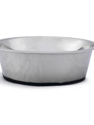 Beeztees Köpek Mama Su Kabı, Kaymaz Tabanlı, Paslanmaz Çelik, 28cm, 4,7L