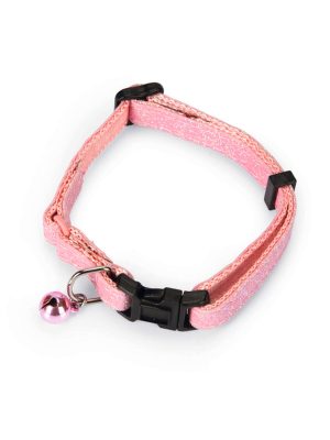 Beeztees Kedi Boyun Tasması, Zilli, Pembe, 23-32cm