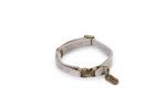 Beeztees DBL Köpek Tasması, Kadife, Gri, 20-30cm, 10mm