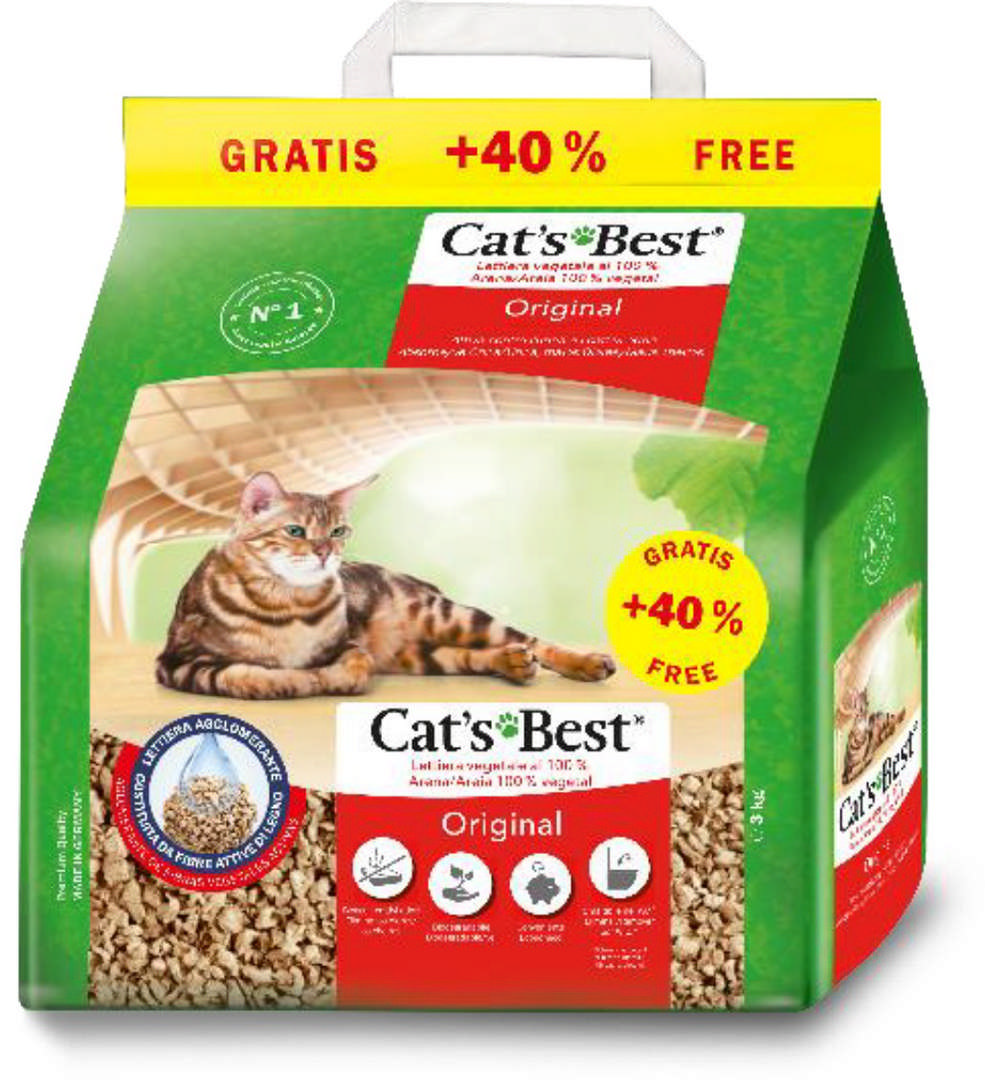 1176739_5ff7f19f53677ec5e7530a62961f0e25.jpg Cats Best Orıgınal 5 + 2 Lıtre - Görsel 1