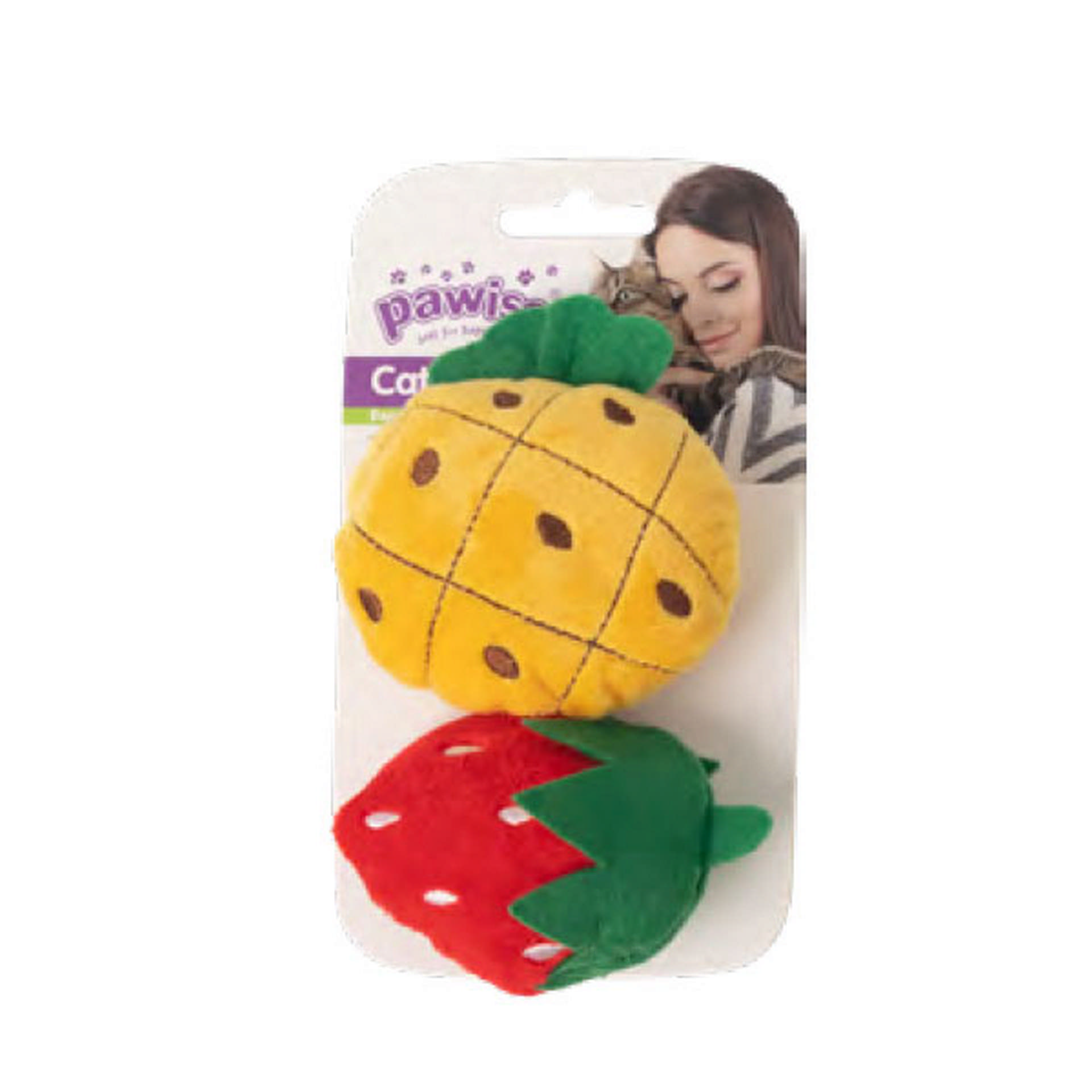 1180670_679-27813.jpg Pawise Örgü Kedi Oyuncağı Çilek - Ananas - Görsel 1