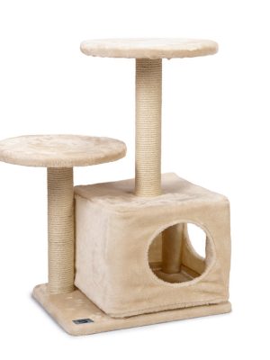 Karlıe Bej İkili Tırmala Tahtası Ve Kedi Evi (45x35x70)