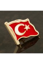 Ay Yıldız Yaka Rozet-Sarı