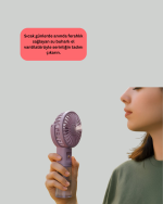 Taşınabilir Şarjlı Su Buharlı Mini Klima Fan - Görsel 2