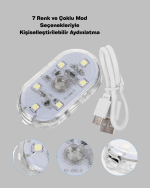 USB Şarjlı Çok Renkli Dokunmatik LED Gece Lambası - Görsel 3