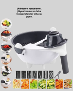 Ergonomik Sebze Rendeleyici ve Süzgeç Hazneli Dilimleyici - Görsel 5