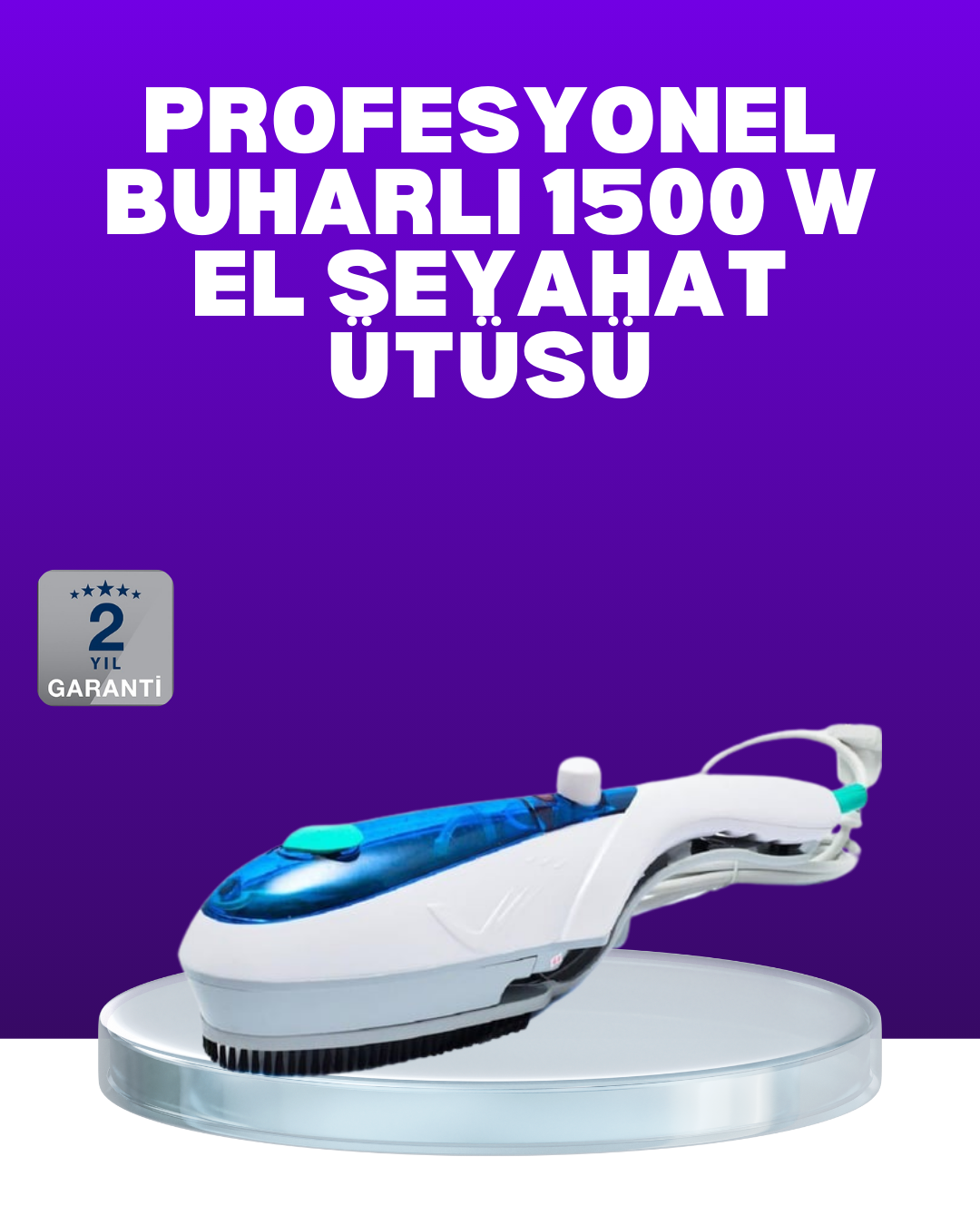 1210515_10-112.png Kompakt Seyahat Tipi Buharlı Ütü Pratik Kırışıklık Açıcı - Görsel 1