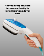 Kompakt Seyahat Tipi Buharlı Ütü Pratik Kırışıklık Açıcı - Görsel 3