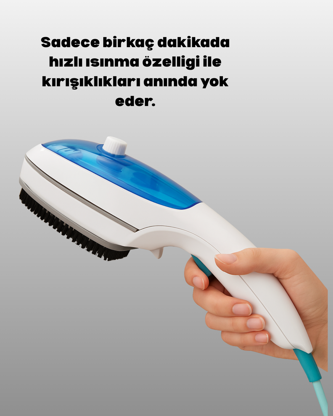 1210515_12-3.png Kompakt Seyahat Tipi Buharlı Ütü Pratik Kırışıklık Açıcı - Görsel 3