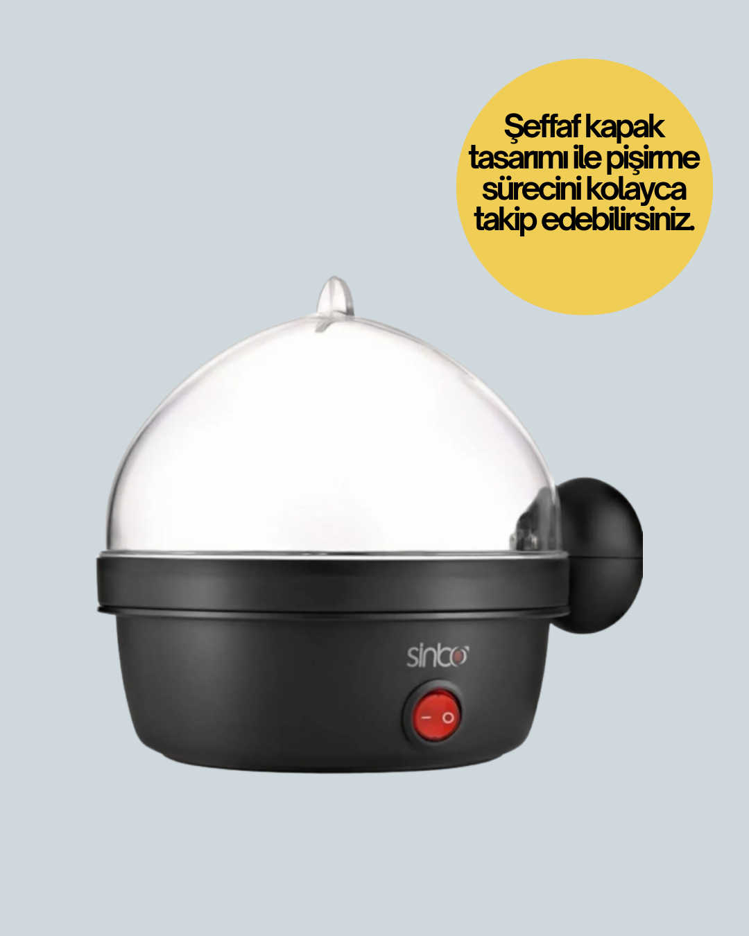 1210644_9-94.png Otomatik Kapanma Özellikli Yumurta Pişirme Makinesi 7 Kapasiteli - Görsel 4