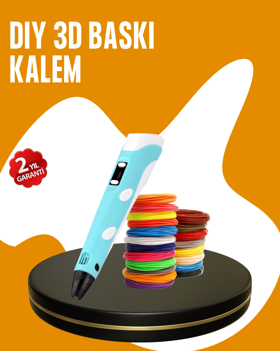 1210952_5-45.png Yaratıcı Çizim ve Modelleme İçin Profesyonel 3D Yazıcı Kalem - Görsel 1