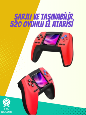 P5 Retro GamePad – Kompakt Tasarım, 520 Oyun, Nostalji Sevenlere Özel