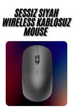 Kablosuz Bağlantı Yüksek Hassasiyetli Kablosuz Wireless Siyah Mouse - Görsel 2