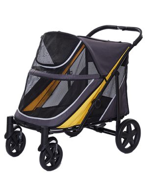 EuroDog Katlanabilir Köpek ArabasıGri Sarı 112x65x100 Cm