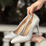 Hillar Gümüş Saten Stiletto Ayakkabı (Numara: 40) - Görsel 4