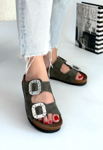 Nool Yeşil Nubuk Terlik (Numara: 39) - Görsel 3