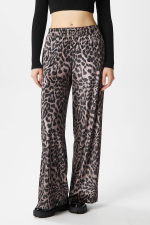 Leopar Desen Pantolon Bej (Beden: S)