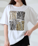 Karma Desenli Oversize Tişört Beyaz (Beden: M) - Görsel 3