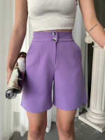 Düğmeli Şort Mdl24326 Lila (Beden: S) - Görsel 4