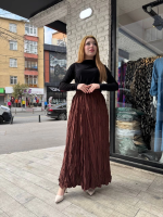 Kraş Etek Kahve (Beden: Standart) - Görsel 2