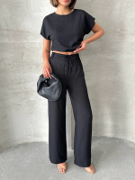 Bluz Pantolon Takım S255057 Siyah (Beden: S)