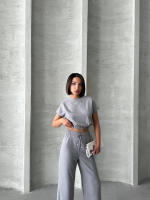 Bluz Pantolon Takım S255057 Gri (Beden: L) - Görsel 5