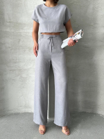 Bluz Pantolon Takım S255057 Gri (Beden: Xl)