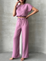 Bluz Pantolon Takım S255057 Gül (Beden: Xl) - Görsel 5