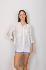 Cepli Salaş Gömlek T1010 Beyaz (Beden: Xl) - Görsel 2
