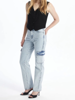 Kargo Cep Kar Yıkama Jeans Pantolon Mavi (Beden: 34) - Görsel 2