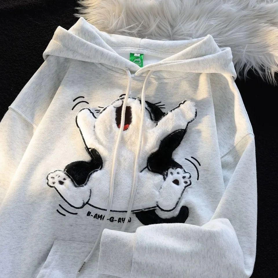 1233780_3-iplik-sardonlu-oversize-compact-pelus-baskili-sweat-beyaz-65836450-sw960sh960.png 3 İplik Şardonlu Oversize Peluş Baskılı Sweat Beyaz (Beden: S) - Görsel 4