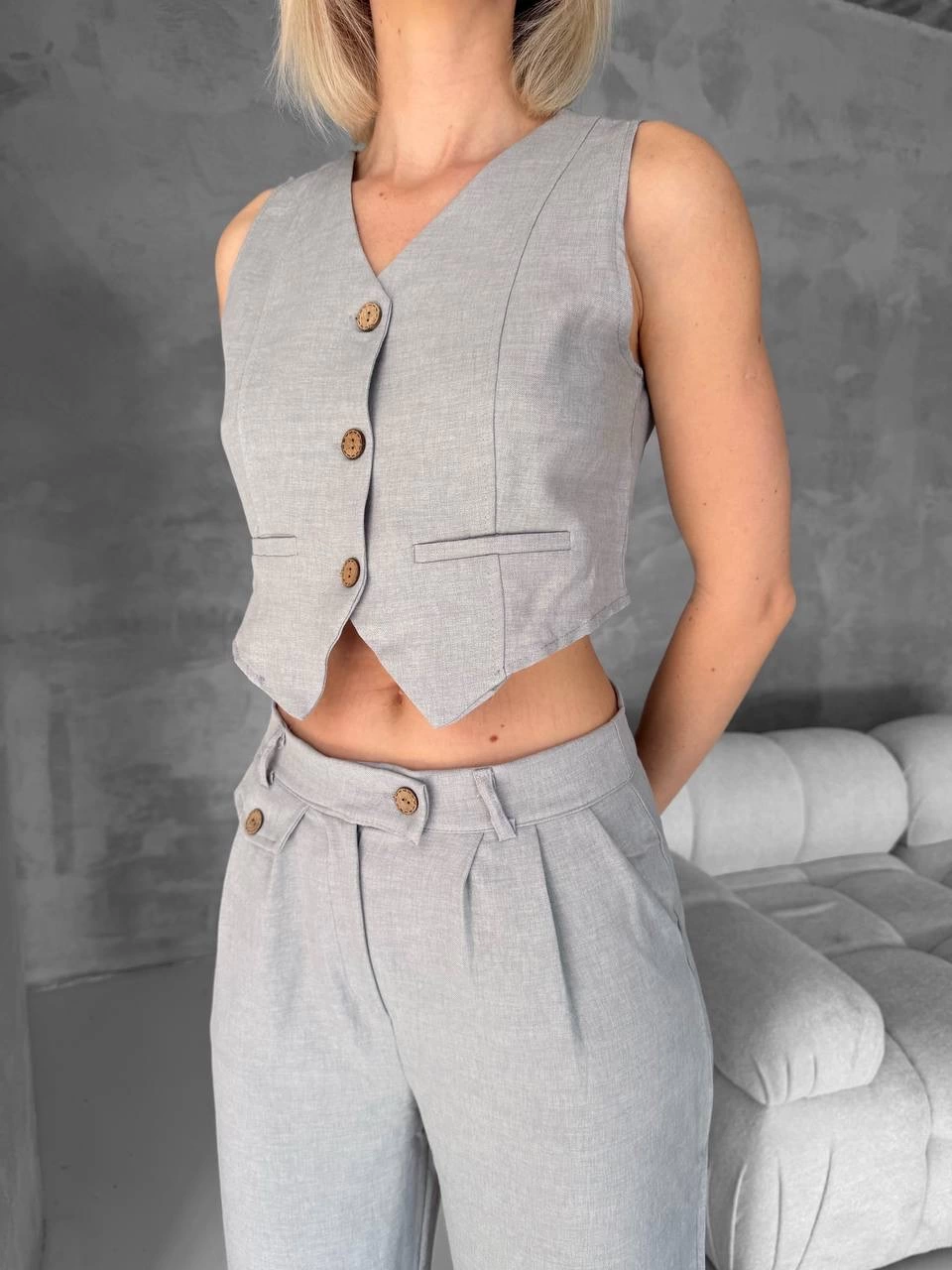 1233855_essential-yelek-pantolon-takim-gri-s255254-47118944-sw960sh1280.png Essential Yelek Pantolon Takım Gri S255254 (Beden: M) - Görsel 4
