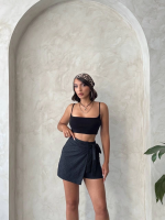Brodeli Şort Etek S255075 Siyah (Beden: Xl) - Görsel 5