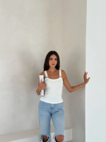 Ottoman Toka Askılı Bluz Beyaz S4194 (Beden: Xl) - Görsel 2