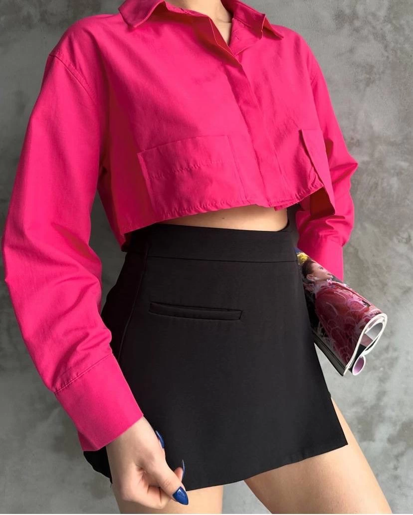 1234106_poplin-crop-gomlek-fusya-s3060-96894854-sw828sh1033.png Poplin Crop Gömlek Fuşya S3060 (Beden: 38) - Görsel 2