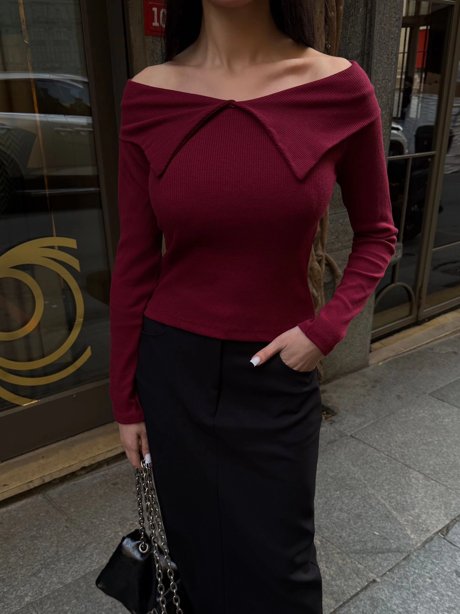 1234338_kelebek-yaka-uzun-kol-bluz-bordo-46927769-sw1536sh2048.png Kelebek Yaka Uzun Kol Bluz Bordo (Beden: L) - Görsel 3