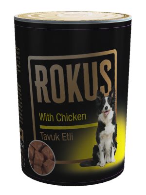ROKUS TAVUKLU KÖPEK KONSERVESI 410 GR X 6 ADET