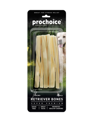 Prochoice 6 parça Thin Retriever Bones, İnce Köpek Ödül Kemiği